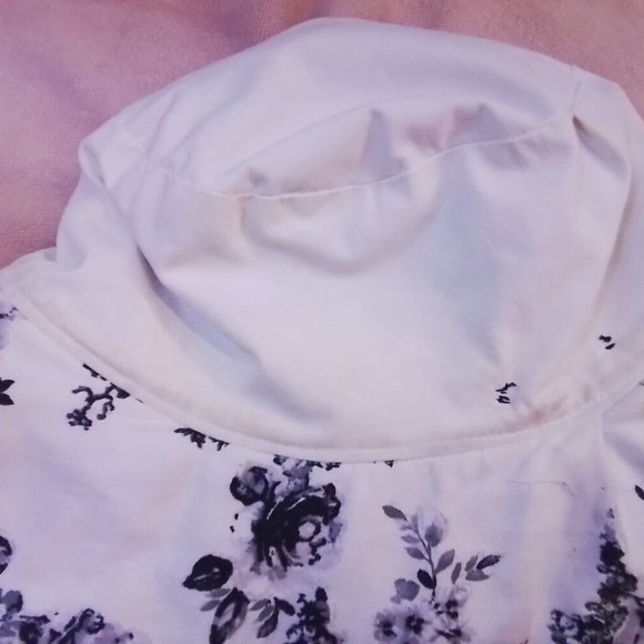 Lack And White Hat Large Rim Romantic 1900 Century Sean One Of A Kind H - Picture 11 of 16